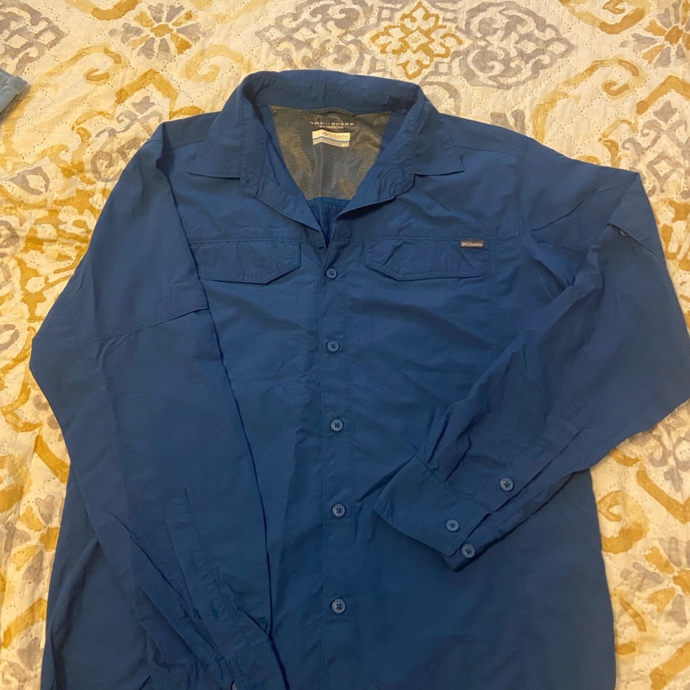 Columbia Blue Lightweight Shirt Jacket